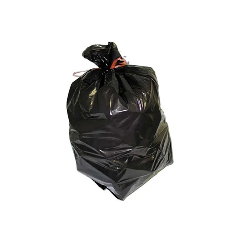 Carton de 200 sacs poubelles 130L Noirs 20 microns en polyéthylène super économiques Carton de 200 sacs poubelles 130L Noirs 20 microns en polyéthylène super économiques