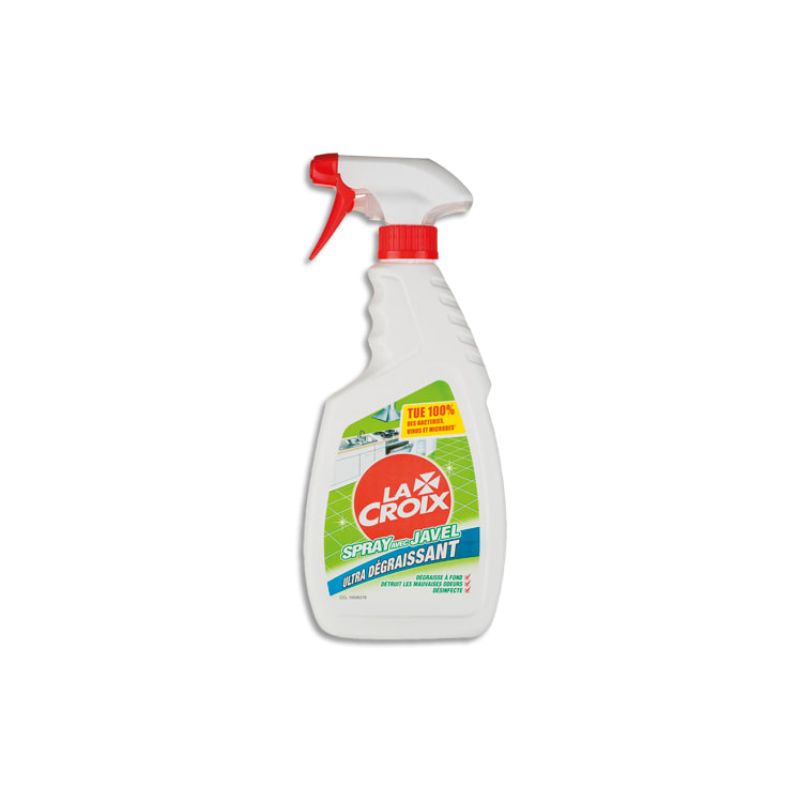 LA CROIX Spray 500 ml Javel ultra dégraissante Bactéricide Fongicide LA CROIX Spray 500 ml Javel ultra dégraissante Bactéricide Fongicide