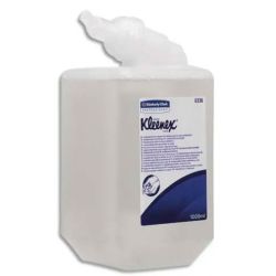 KLEENEX Recharge d'1 Litre Crème lavante antiseptique sans colorant ni parfum pour distributeur Aquarius