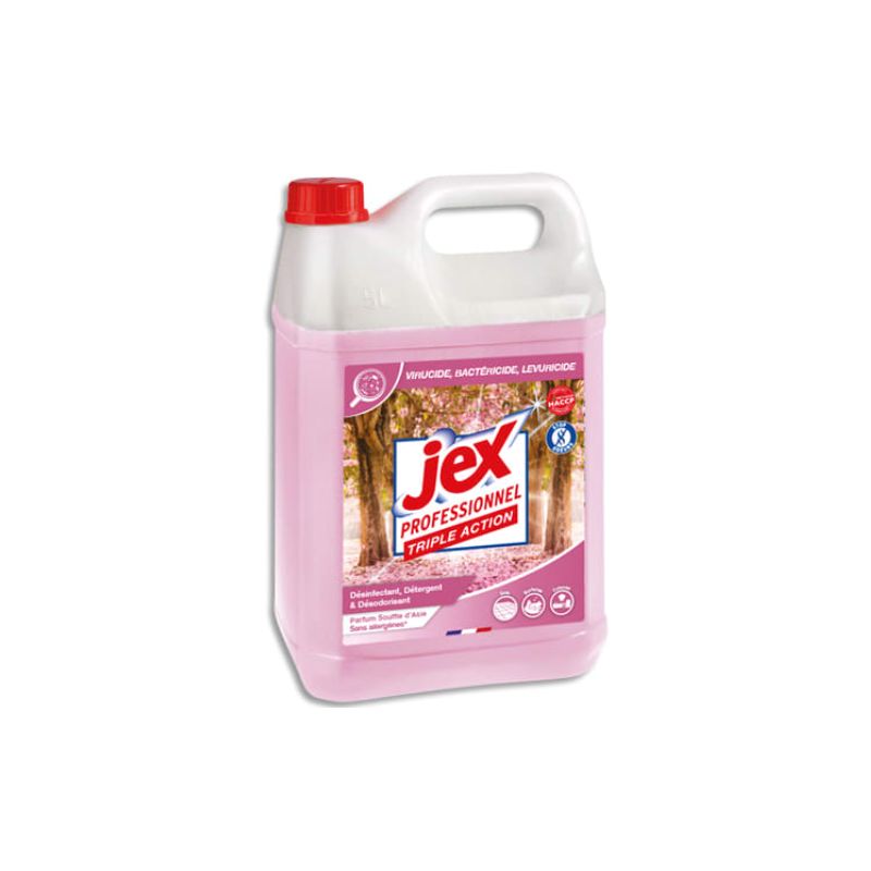 JEX PROFESSIONNEL Express Bidon de 5L Nettoyant multi-usages triple action+ plus parfum Souffle d'Asie JEX PROFESSIONNEL Express Bidon de 5L Nettoyant multi-usages triple action+ plus parfum Souffle d'Asie