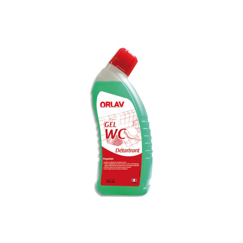 Flacon de 750 ml Gel Vert détartrant WC, nettoie détartre et désodorise parfum pin Flacon de 750 ml Gel Vert détartrant WC, nettoie détartre et désodorise parfum pin