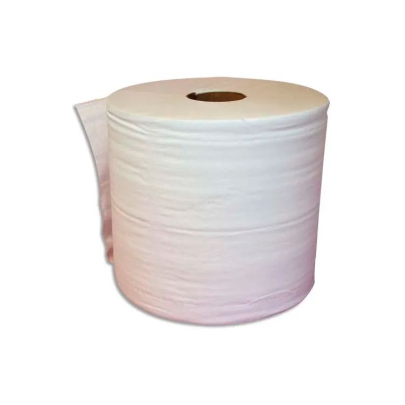 Lot de 2 Bobine d'essuyage 2 plis 1000 formats 30 x 21 cm - L300 m, bobine D25 cm Blanc Eco Lot de 2 Bobine d'essuyage 2 plis 1000 formats 30 x 21 cm - L300 m, bobine D25 cm Blanc Eco