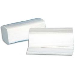 Colis de 30 Paquets de 100 Essuie-mains 2 plis plié en W, Ft 22 x 35 cm Distributeur H2