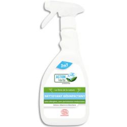 ACTION VERTE Spray de 500 ml nettoyant désinfectant multi-surfaces