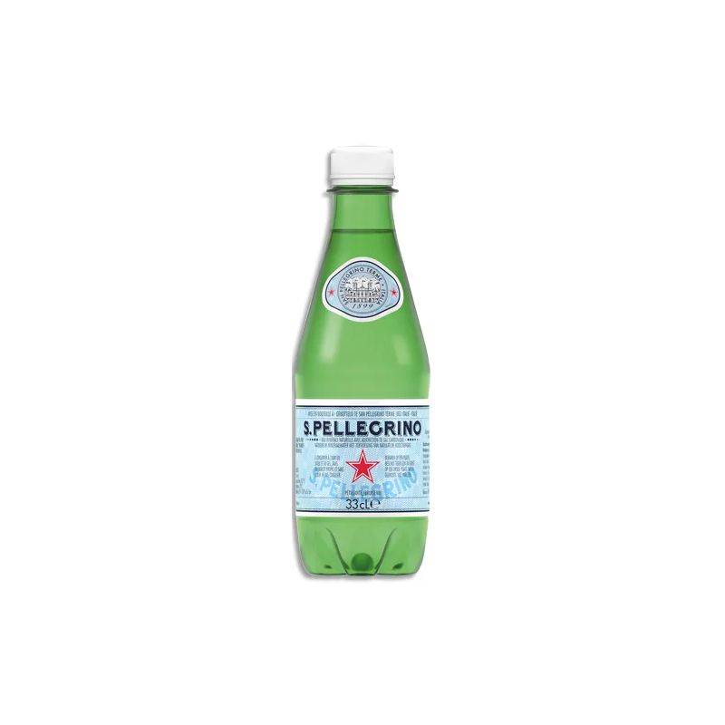 SAN PELLEGRINO Bouteille d'eau pétillante 33 cl minérale SAN PELLEGRINO Bouteille d'eau pétillante 33 cl minérale