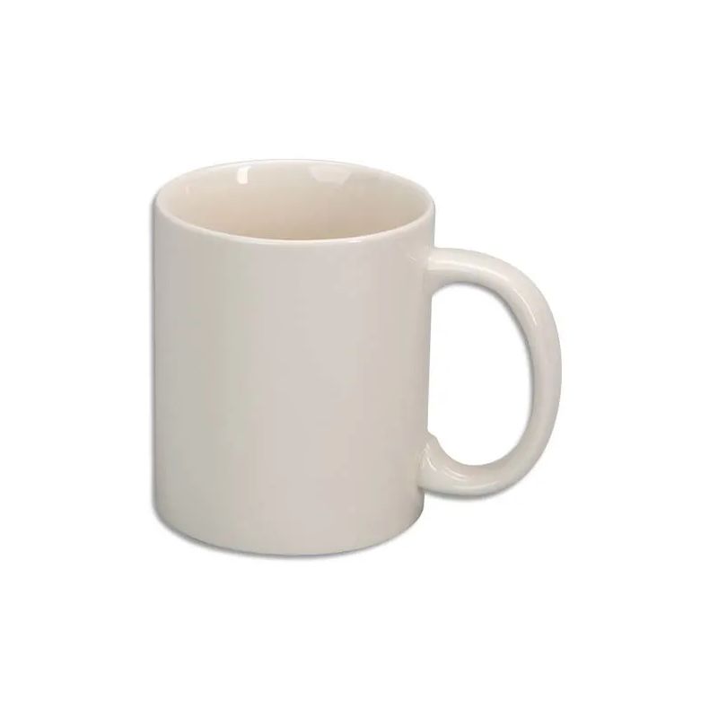 O COLOR Lot de 6 mugs en céramique émaillée de haute qualité. A décorer O COLOR Lot de 6 mugs en céramique émaillée de haute qualité. A décorer