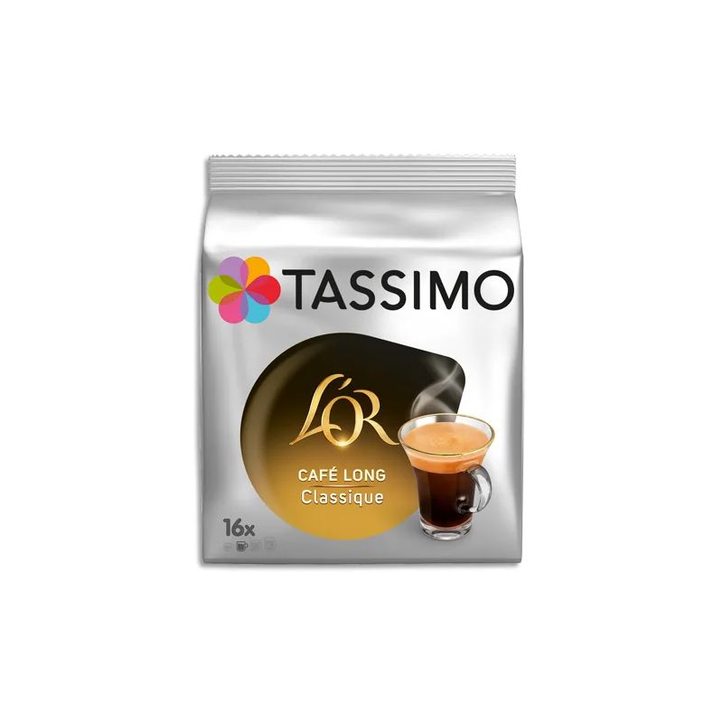 TASSIMO Sachet 16 doses de café L'OR Long Classique TASSIMO Sachet 16 doses de café L'OR Long Classique