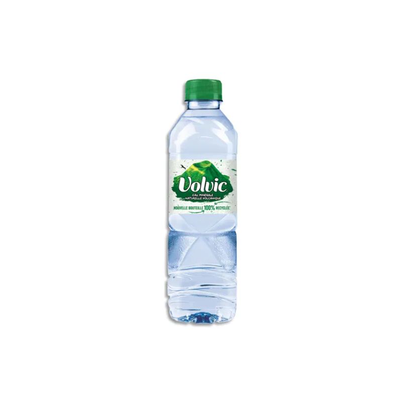 VOLVIC Bouteille plastique d'eau nature 50 cl minérale plate VOLVIC Bouteille plastique d'eau nature 50 cl minérale plate