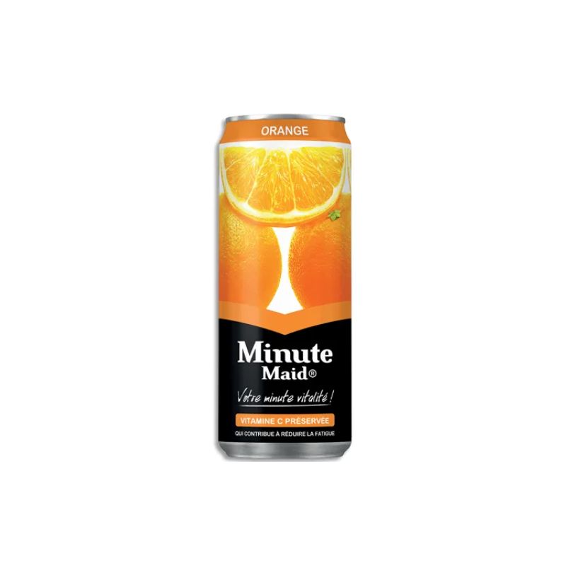 MINUTE MAID Canette de jus d'Orange de 33 cl MINUTE MAID Canette de jus d'Orange de 33 cl