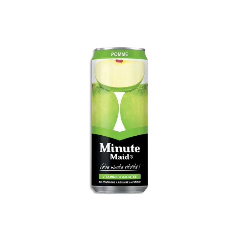 MINUTE MAID Canette de jus de pomme de 33cl MINUTE MAID Canette de jus de pomme de 33cl