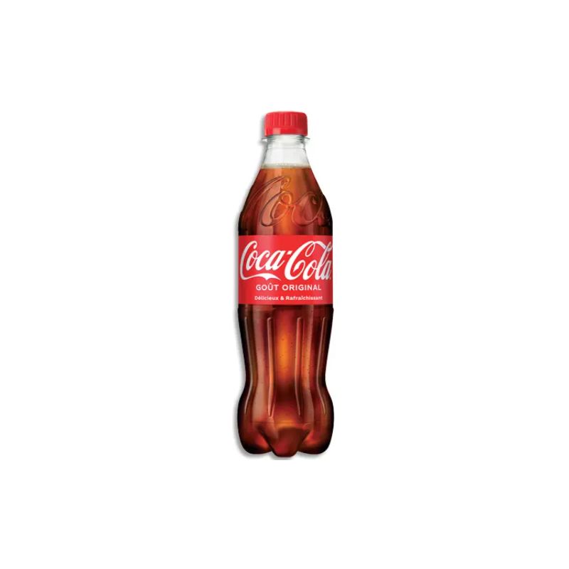 COCA-COLA Bouteille plastique de boisson gazeuse pétillante de 50 cl COCA-COLA Bouteille plastique de boisson gazeuse pétillante de 50 cl