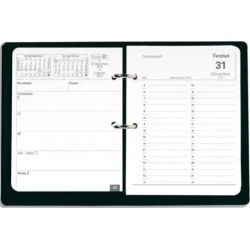 QUO VADIS Bloc Planning socle fumé + recharge 1J/P+1P de notes - format : 24 x 17 cm
