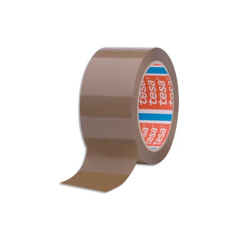 TESA Adhésif d'emballage en Polypropylène 42 microns - H50 mm x L66 mètres Havane TESA Adhésif d'emballage en Polypropylène 42 microns - H50 mm x L66 mètres Havane