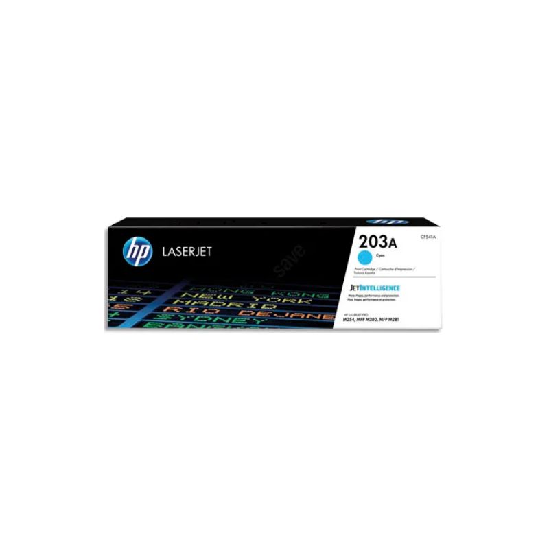 HP 203A CF541A Toner Cyan Authentique pour HP Color LaserJet Pro M254 / M280 / M281 HP 203A CF541A Toner Cyan Authentique pour HP Color LaserJet Pro M254 / M280 / M281
