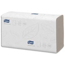 TORK Colis de 20 Paquets de 190 Essuie-mains Xpress interfoliés Advanced 2 plis Z gaufré Ft 21,3x23,4 cm