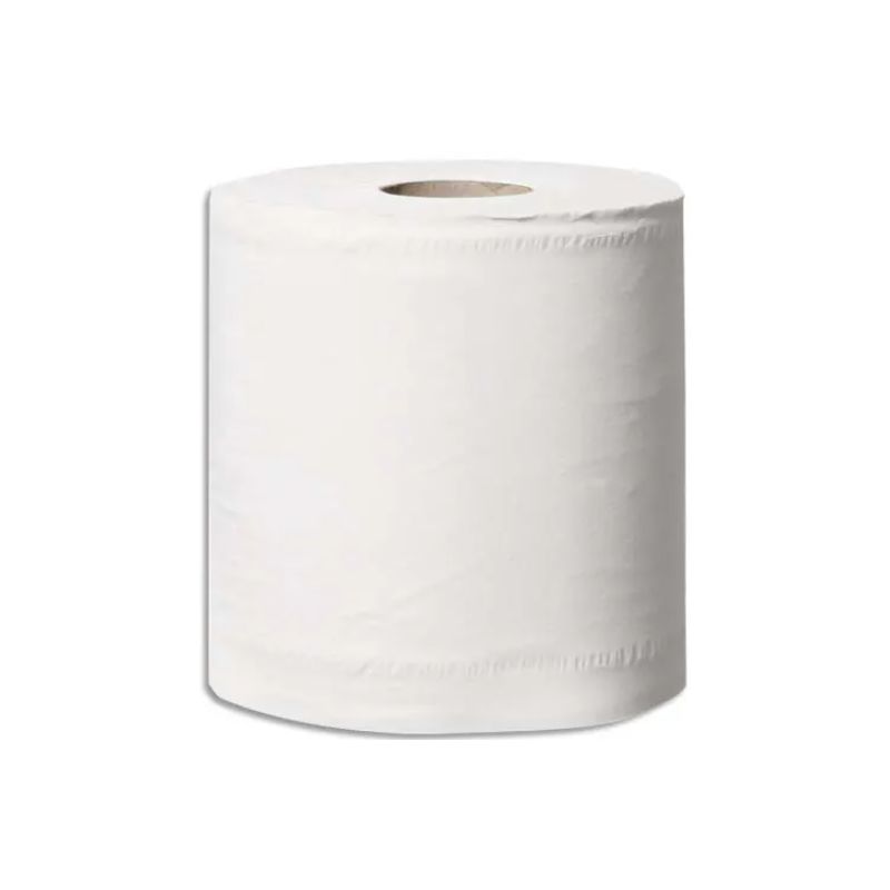Paquet 6 bobines de papier d'essuyage Blanc 2 plis 108 m 450 Formats prédécoupés L24 x H18 cm Paquet 6 bobines de papier d'essuyage Blanc 2 plis 108 m 450 Formats prédécoupés L24 x H18 cm