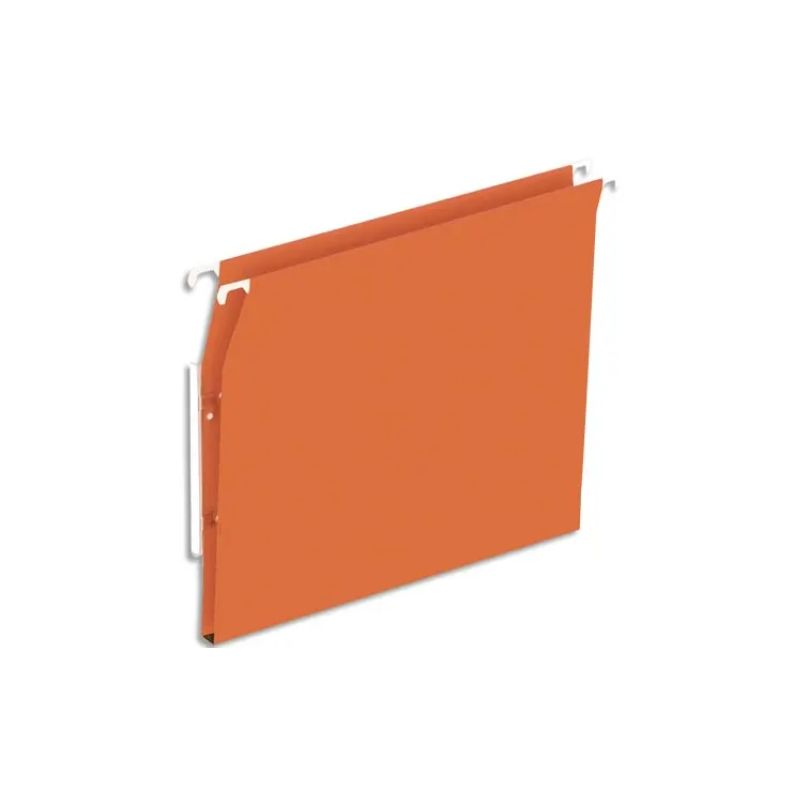 Boîte de 25 dossiers suspendus ARMOIRE en kraft 210g. Fond 15mm, volet agrafage. Orange. Boîte de 25 dossiers suspendus ARMOIRE en kraft 210g. Fond 15mm, volet agrafage. Orange.