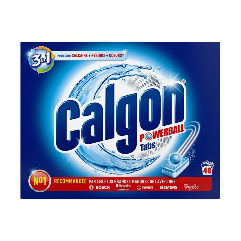 CALGON BOÎTE DE 48 PASTILLES ANTICALCAIRE 2 EN 1 CALGON BOÎTE DE 48 PASTILLES ANTICALCAIRE 2 EN 1