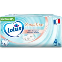 LOTUS sensitive - mouchoirs 4 épaisseurs ultra-doux