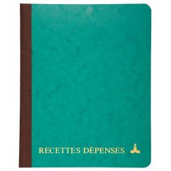 LE DAUPHIN Piqûre recettes/dépenses format A5 22x17cm 80 pages