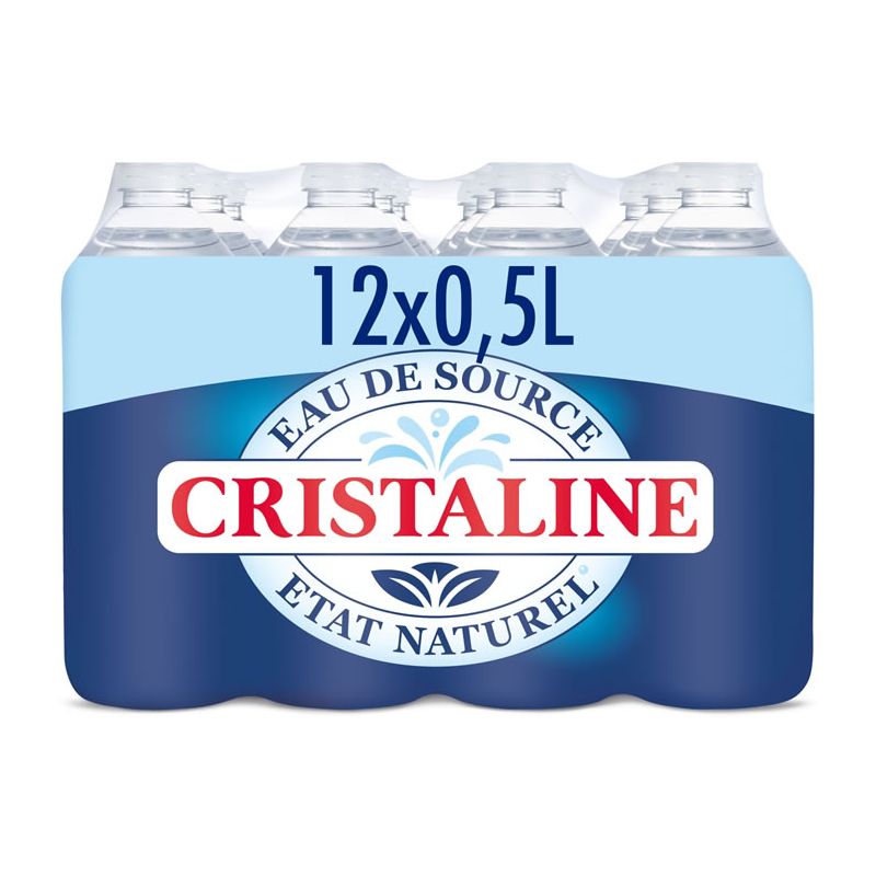 Cristaline : eau de source (50cl) Cristaline : eau de source (50cl)