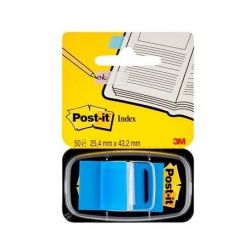 POST-IT Set de 50 marque-pages souples, coloris Bleu