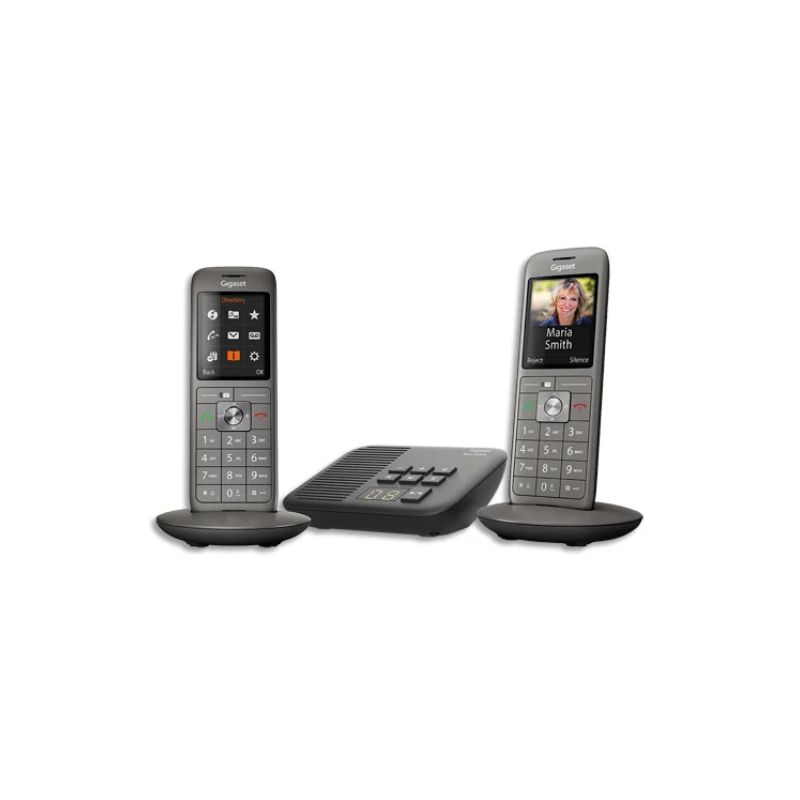 GIGASET Téléphone CL660 avec répondeur DUO Gris L36852-H2824-N101 GIGASET Téléphone CL660 avec répondeur DUO Gris L36852-H2824-N101