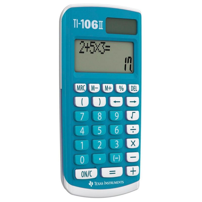 TEXAS INSTRUMENTS Calculatrice primaire TI-106II Bleue 106II/FBL/1E2 TEXAS INSTRUMENTS Calculatrice primaire TI-106II Bleue 106II/FBL/1E2