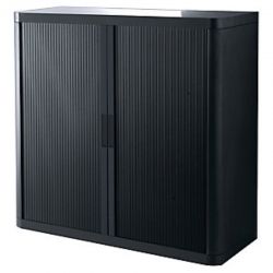 PAPERFLOW EasyOffice armoire démontable corps teinté Noir Hêtre - Dimensions L110xH104xP41,5 cm