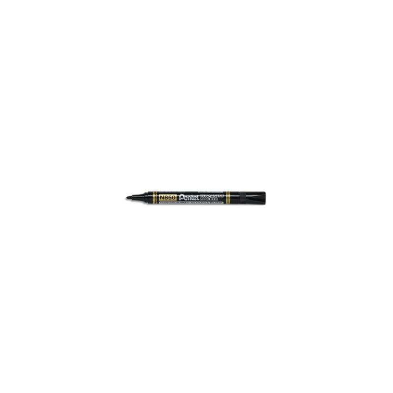 PENTEL Marqueur permanent N850 Pointe ogive, encre indélébile à base alcool. Noir PENTEL Marqueur permanent N850 Pointe ogive, encre indélébile à base alcool. Noir