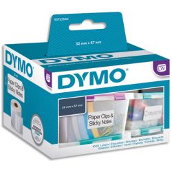 DYMO Rouleau de 1000 étiquettes multiusages adhésif décollable 57x32mm S0722540