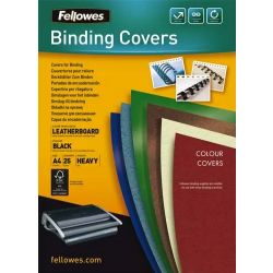 FELLOWES Boîtes de 25 couvertures DELTA format A4 Noir 5373801