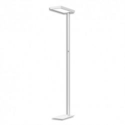 HANSA Lampadaire LED ''LED Jaspis'' avec variateur tactile sur le mât du luminaire. Blanc