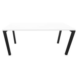 Bureau Poste Simple Optim' L.160xP.70 - Structure coloris ANTHRACITE - Plateau coloris BLANC