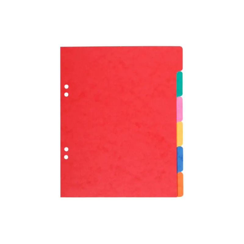 EXACOMPTA Jeu d'intercalaires 6 positions en carte lustrée 3/10e format 22x17 cm 225g EXACOMPTA Jeu d'intercalaires 6 positions en carte lustrée 3/10e format 22x17 cm 225g