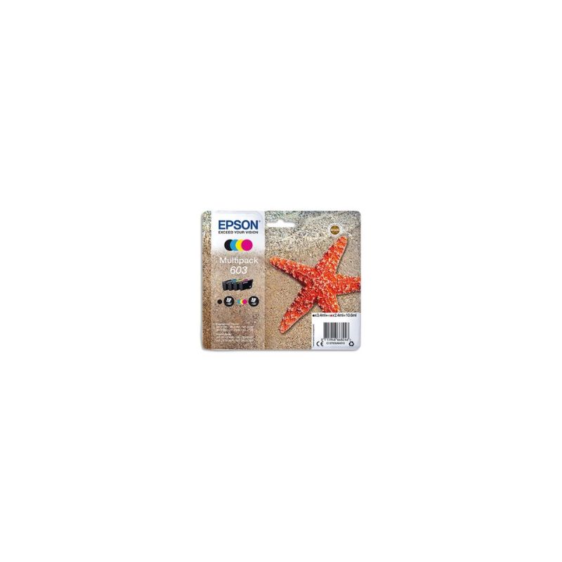 EPSON Multipack 4 couleurs 603XL Etoile de mer C13T03A64010 EPSON Multipack 4 couleurs 603XL Etoile de mer C13T03A64010