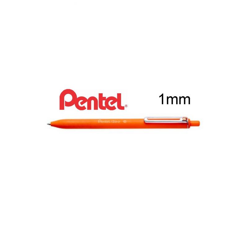 PENTEL Stylo bille iZee rétractable Pointe 1 mm Encre rechargeable Orange PENTEL Stylo bille iZee rétractable Pointe 1 mm Encre rechargeable Orange