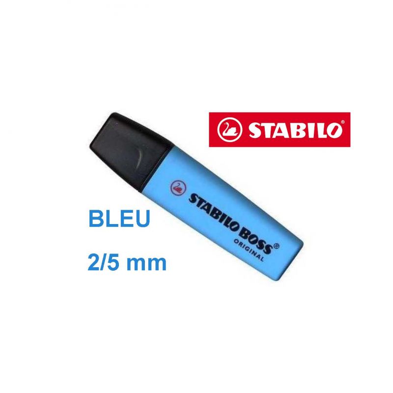 STABILO BOSS ORIGINAL Surligneur Bleu STABILO BOSS ORIGINAL Surligneur Bleu