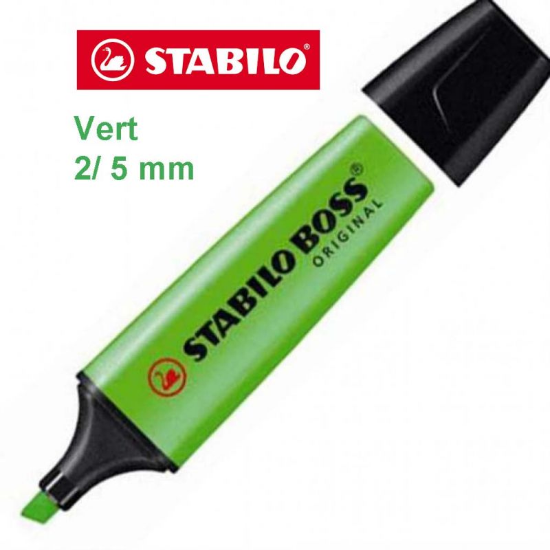 STABILO BOSS ORIGINAL Surligneur Vert STABILO BOSS ORIGINAL Surligneur Vert