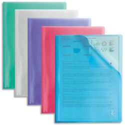 ELBA Protège-documents 2nd LIFE en polypropylène translucide. 40 pochettes, 80 vues. Coloris assortis