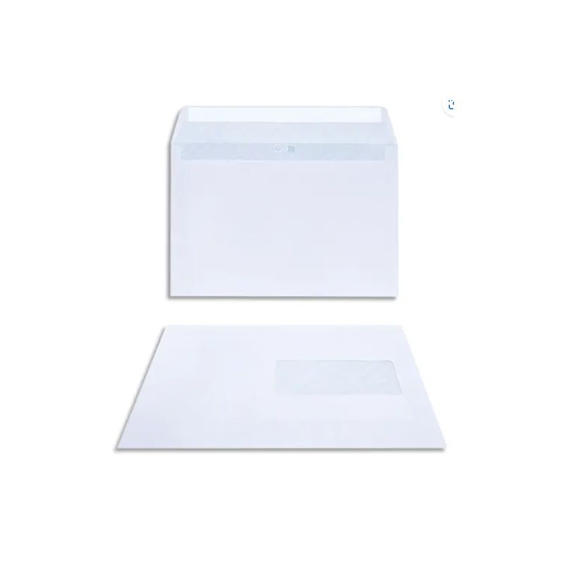 BONG Boîte de 200 enveloppes DL 162x229mm Blanc 80g auto-adhésive 23040 BONG Boîte de 200 enveloppes DL 162x229mm Blanc 80g auto-adhésive 23040