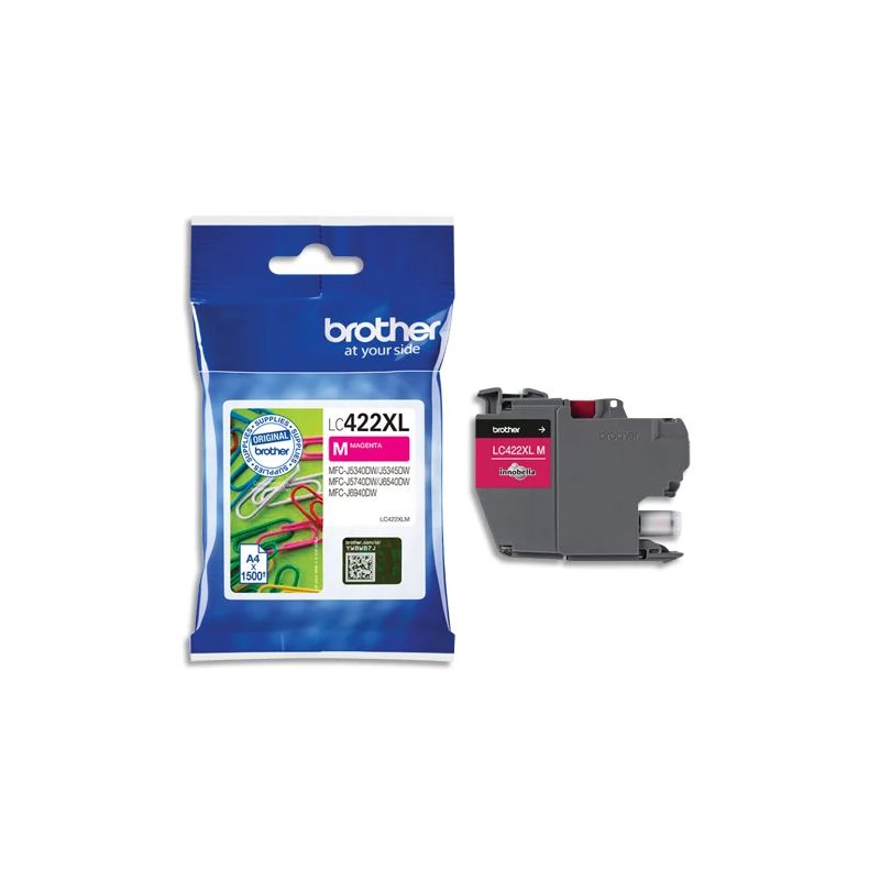 BROTHER Cartouche Jet d'encre magenta XL LC422XLM BROTHER Cartouche Jet d'encre magenta XL LC422XLM