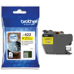 BROTHER Cartouche Jet d'encre jaune LC422Y