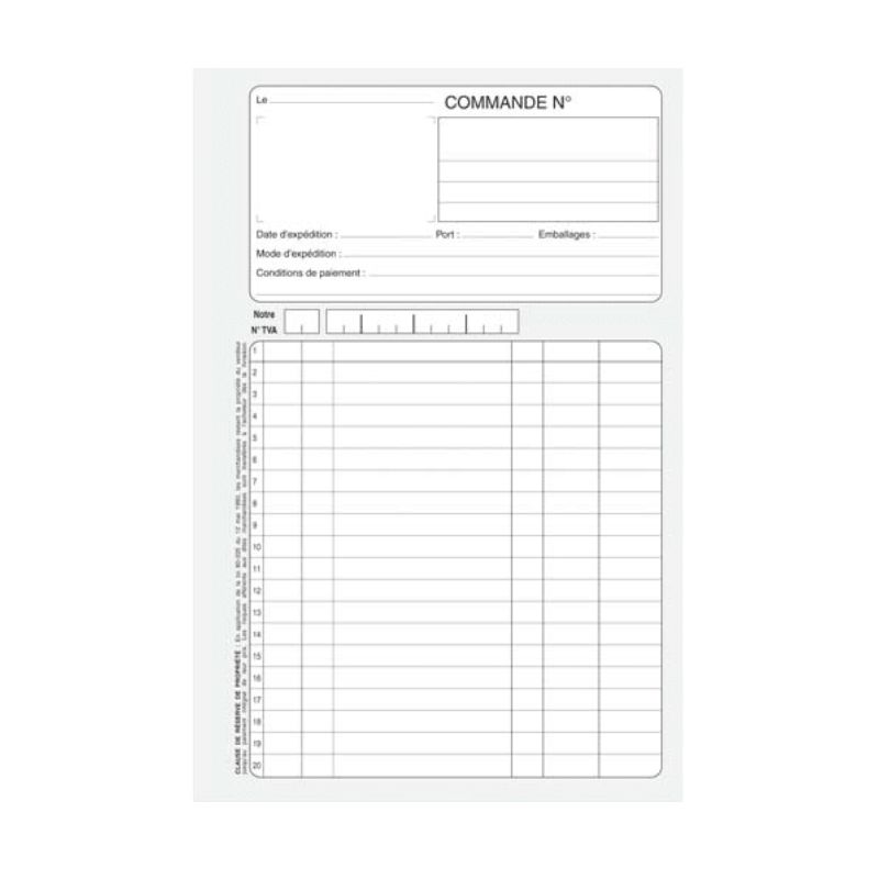 PERGAMY Carnet texté Facture format 14,8x21cm PERGAMY Carnet texté Facture format 14,8x21cm