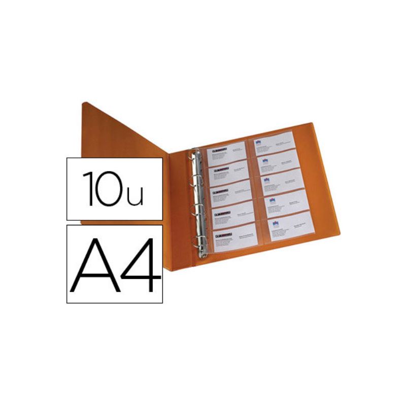 Pochette Q-connect pour cartes de visite capacité 20 cartes Pochette Q-connect pour cartes de visite capacité 20 cartes