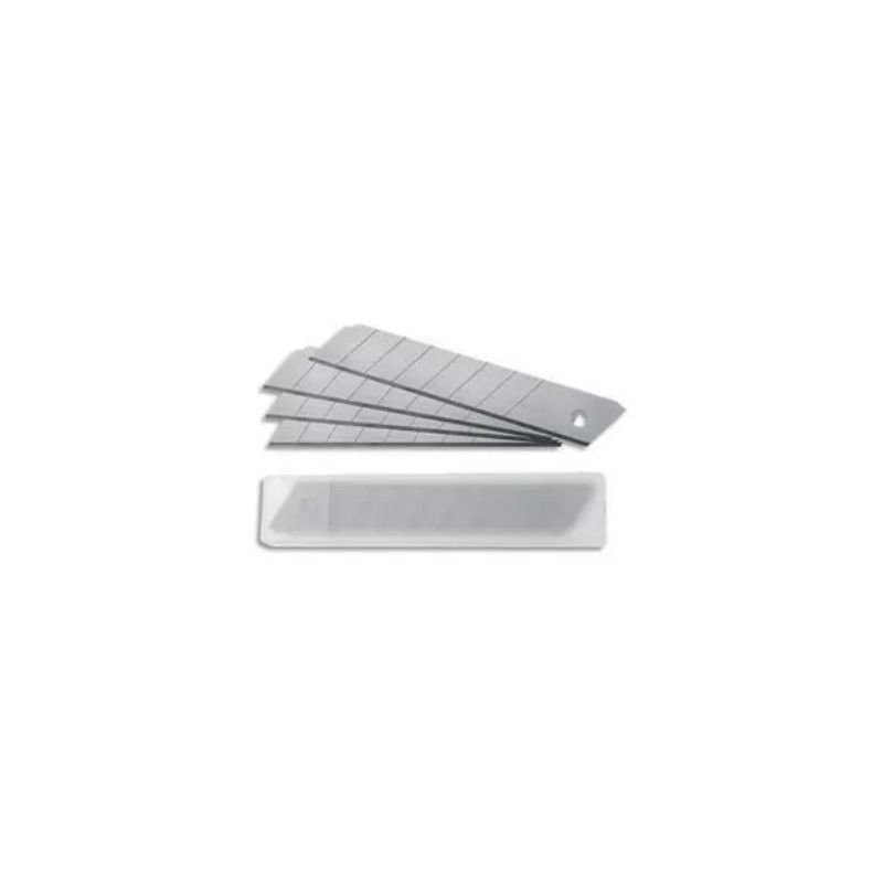 PERGAMY Etui de 10 lames 18 mm pour cutter PERGAMY Etui de 10 lames 18 mm pour cutter