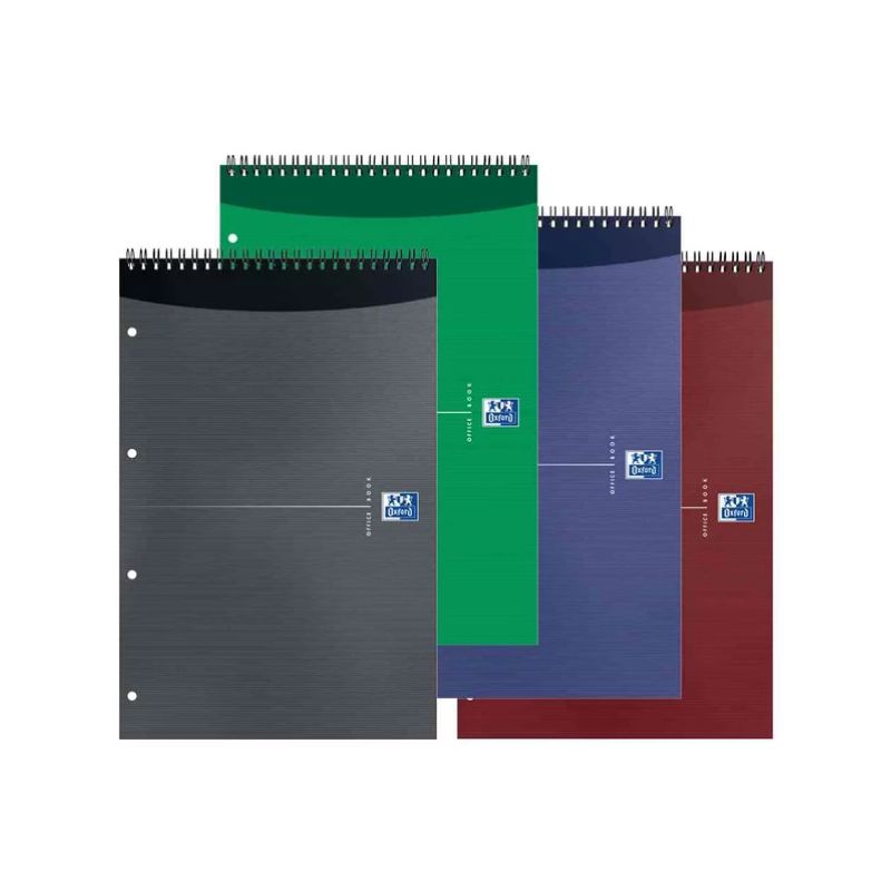 OXFORD ESSENTIALS Bloc spiralé couverture carte souple 160 pages perforée 4 trous 5x5 21x31,5 OXFORD ESSENTIALS Bloc spiralé couverture carte souple 160 pages perforée 4 trous 5x5 21x31,5