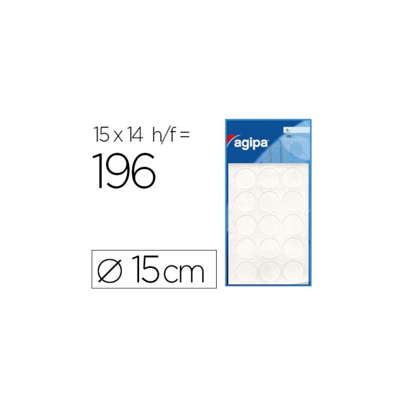Pastille adhésive apli agipa diamètre 15mm permanente coloris blanc pochette 196 unités. Pastille adhésive apli agipa diamètre 15mm permanente coloris blanc pochette 196 unités.