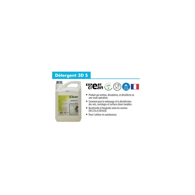 DETERGENT 3D S EXPERT CLEAN 5L CITRON DETERGENT 3D S EXPERT CLEAN 5L CITRON