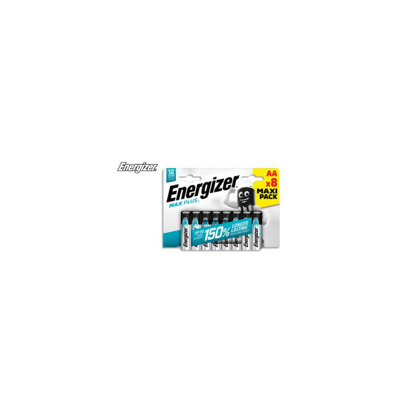 ENERGIZER Blister de 8 piles Max Plus AA 7638900437362 ENERGIZER Blister de 8 piles Max Plus AA 7638900437362